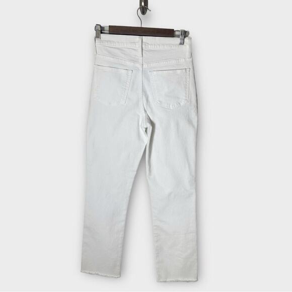 J. Crew Mid Rise Slim Boyfriend Jean in White Size 24 Waist BF533 New - Picture 10 of 11